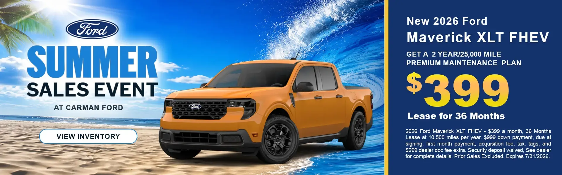 New 2026 Ford Maverick Special
